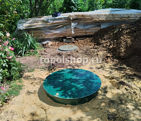 Установили станцию КИТ-4П-900 с принудительным отводом воды в дренажный колодец