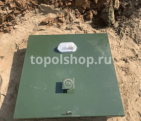 Установили Топас 4 с принудительным отводом очищенных стоков (Московская область, Клинский рн, Фроловское, СНТ Тимирязевец)