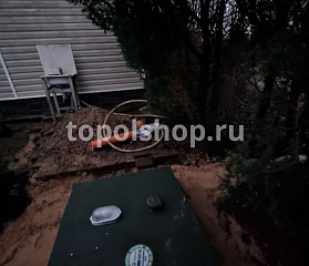 Установили Топас 4 с принудительным сбросом очищенных стоков (Тульская область, Заокский район, д. Нижнее Романово)