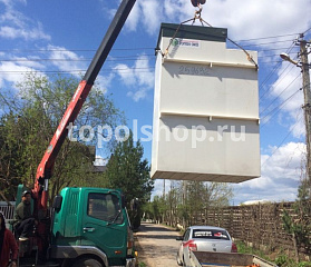 Установка септика Топас 8 с принудительными отводом воды